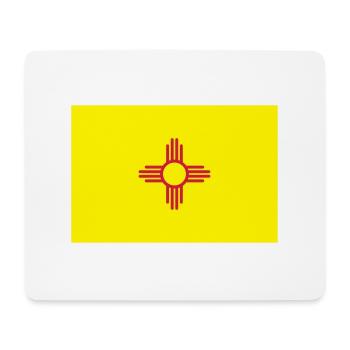 Flag New Mexico - Mouse Pad (horizontal) - white - Front
