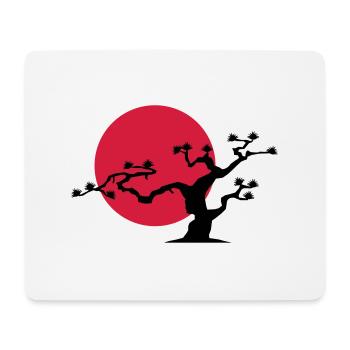 japanischer_baum - Mouse Pad (horizontal) - white - Front