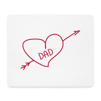 Papa Vati Vater Vatertag Geburtstag Dad Familie - Mousepad (Querformat) - Weiß - Vorne