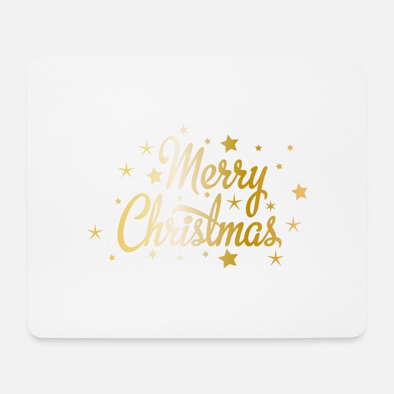 Frohe Weihnachten - Mousepad (Querformat) - Weiß