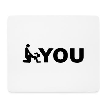Fuck You Pun (Wortspiel) - Mousepad (Querformat) - Weiß - Vorne