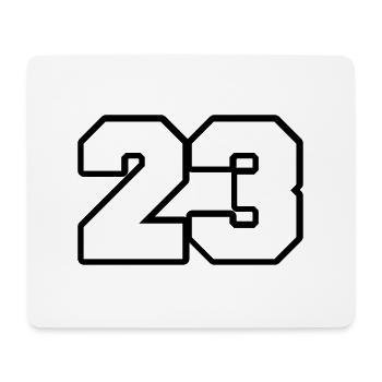 23 - Mousepad (Querformat) - Weiß - Vorne