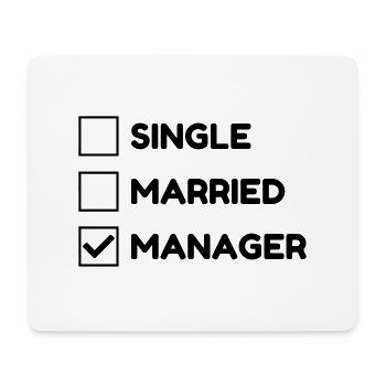 Manager / Chef / Arbeit / Job - Mousepad (Querformat) - Weiß - Vorne