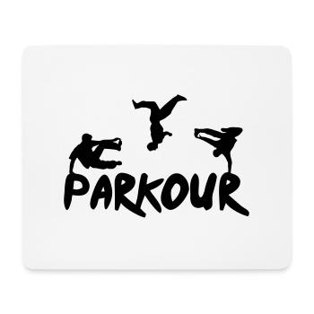 Free running - Mousepad (Querformat) - Weiß - Vorne