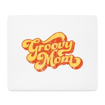 Groovy Mom - Vintage Style Design - Mouse Pad (horizontal) - white - Front