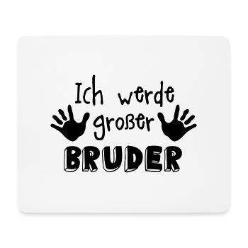 grosser bruder - Mousepad (Querformat) - Weiß - Vorne