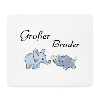 Großer Bruder - Mousepad (Querformat) - Weiß - Vorne