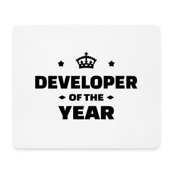 Developer Entwickler Développeur Computer Geek - Mouse Pad (horizontal) - white - Front