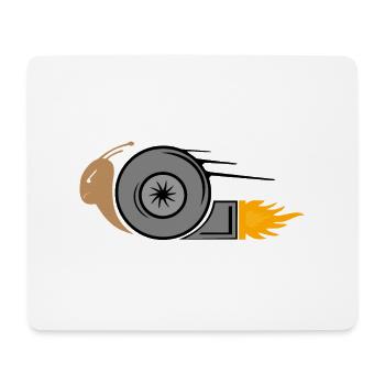 Turbo snail - Mouse Pad (horizontal) - white - Front