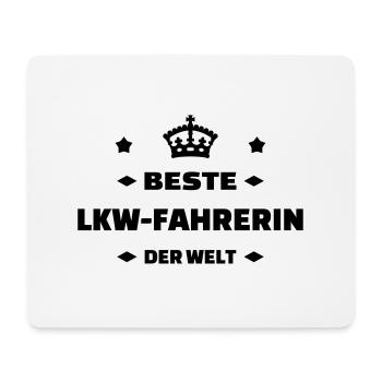 Trucker LKW Fahrer Routier Truck Camion Transport - Mouse Pad (horizontal) - white - Front