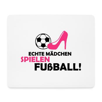 frauen_fussball_02 - Mousepad (Querformat) - Weiß - Vorne