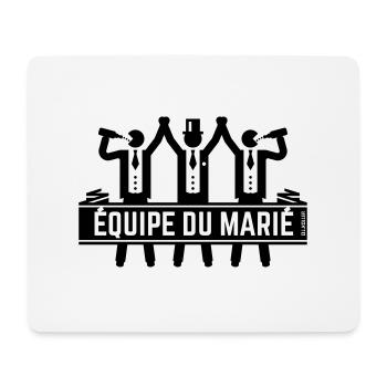 Junggesellenabschied im Team des Bräutigams - Mousepad (Querformat) - Weiß - Vorne