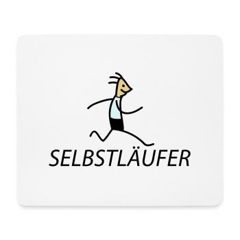 Selbstläufer (b) - Mousepad (Querformat) - Weiß - Vorne