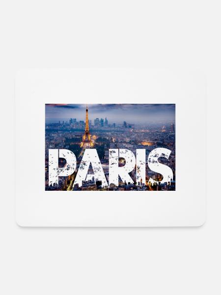 Paris Eiffel Tower - Mouse Pad (horizontal) - white