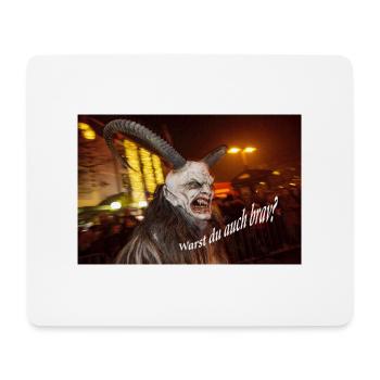 Warst du auch brav? - Mousepad (Querformat) - Weiß - Vorne