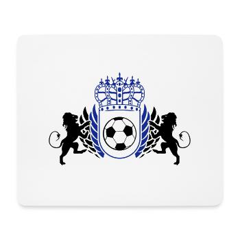 fussball_wappen_02 - Mousepad (Querformat) - Weiß - Vorne