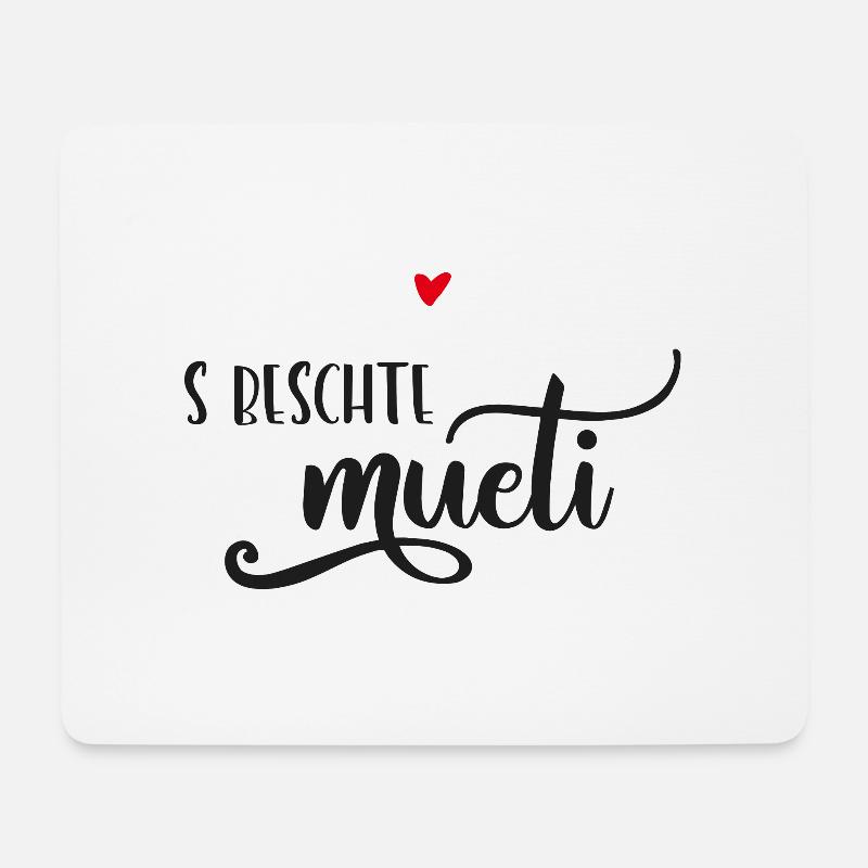 Schweizerdeutsch Muttertagsgeschenk - BeschtsMueti - Mousepad (Querformat) - Weiß
