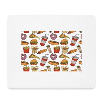 Fast food lover - Mouse Pad (horizontal) - white - Front