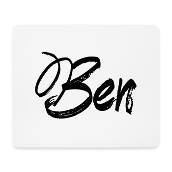 Ben - Tapis de souris (format paysage) - blanc - Devant