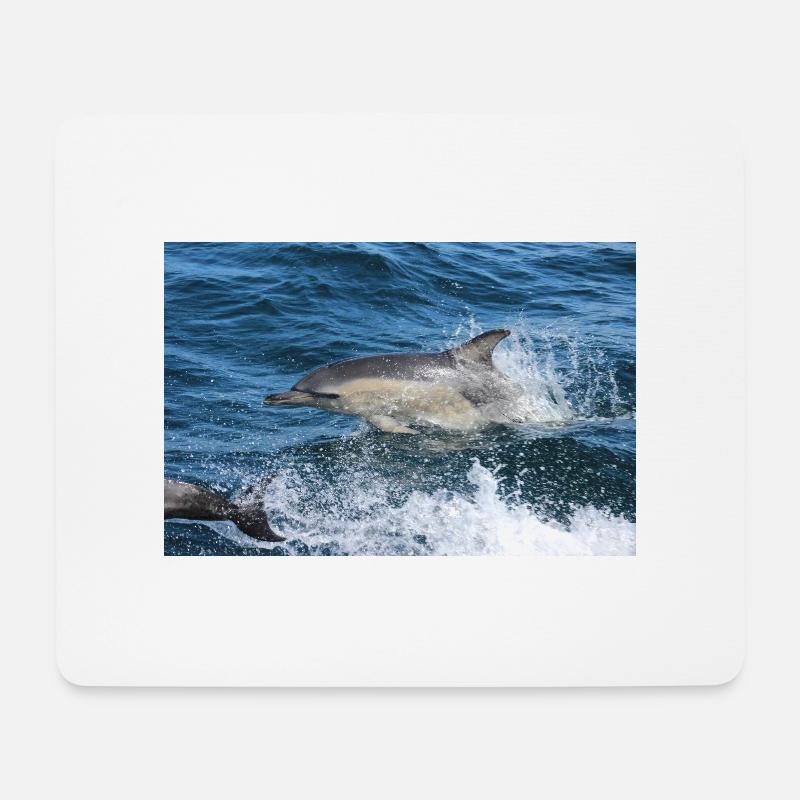 Delfin - Mousepad (Querformat) - Weiß