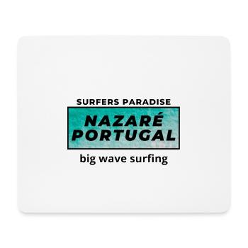 Le spot de surf de Nazare Portugal - Tapis de souris (format paysage) - blanc - Devant