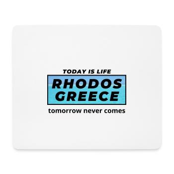 Rhodes Grèce - Tapis de souris (format paysage) - blanc - Devant
