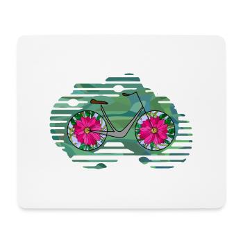 Bike - Mouse Pad (horizontal) - white - Front