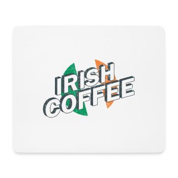 Irish Coffee Cocktail vintage Lettering Logo Retro - Mousepad (Querformat) - Weiß - Vorne