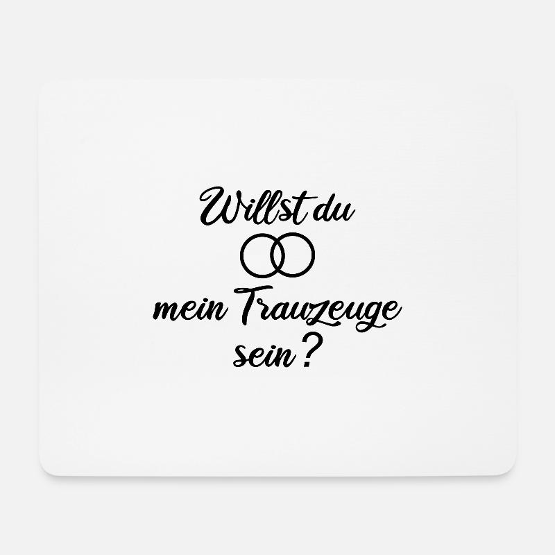 Willst du mein Trauzeuge sein? - Mousepad (Querformat) - Weiß