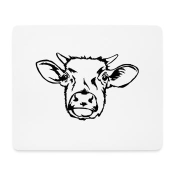 Calf's head - Mouse Pad (horizontal) - white - Front