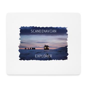 Scandinavian Explorer Iceland Norway - Mousepad (Querformat) - Weiß - Vorne