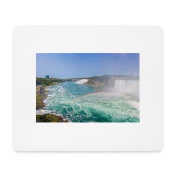 Kanada Ontario Niagara Falls American and Canadian - Mousepad (Querformat) - Weiß - Vorne