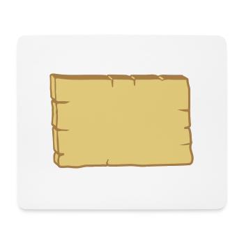 Cadre de conception de panneau en bois - Tapis de souris (format paysage) - blanc - Devant