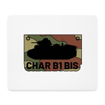 Char B1 BIS - Mousepad (Querformat) - Weiß - Vorne