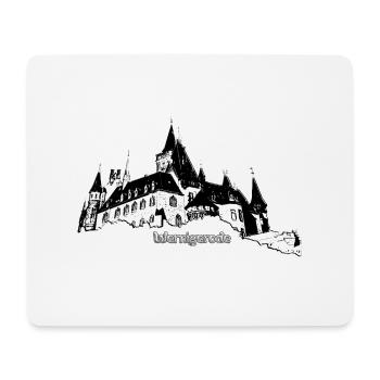 Château de Wernigerode - Tapis de souris (format paysage) - blanc - Devant