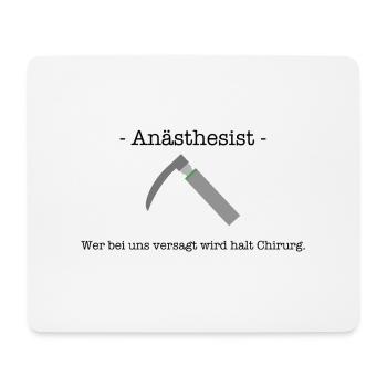 Anästhesist Spruch Chirurg Geschenk - Mousepad (Querformat) - Weiß - Vorne