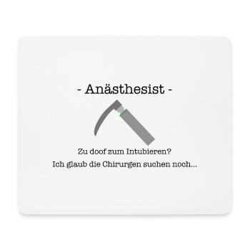 Anästhesist Spruch Chirurg Geschenk Laryngoskop - Mousepad (Querformat) - Weiß - Vorne