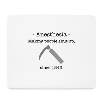 Anesthesia saying english gift - Mouse Pad (horizontal) - white - Front