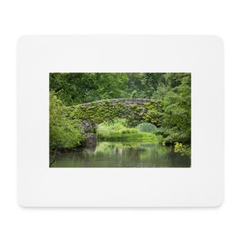New York Gapstow Bridge Central Park Manhattan - Tapis de souris (format paysage) - blanc - Devant