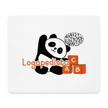 Panda Speech Therapist - Mouse Pad (horizontal) - white - Front