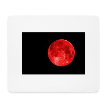 Roter Mond - Mousepad (Querformat) - Weiß - Vorne