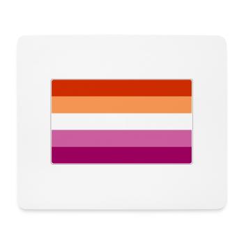 Lesbian Pride Flag - Mouse Pad (horizontal) - white - Front