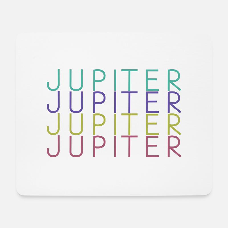 Jupiter Planet - Mousepad (Querformat) - Weiß