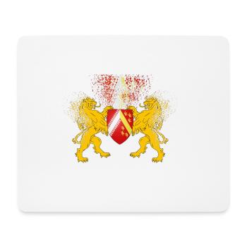 T-shirt Alsace Lions Blason Omega - Tapis de souris (format paysage) - blanc - Devant