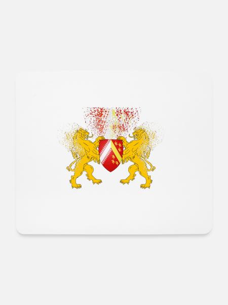 T-Shirt Elsass Lions Blason Omega - Mousepad (Querformat) - Weiß
