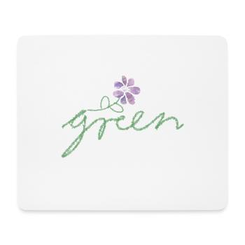 Vert Nature - Tapis de souris (format paysage) - blanc - Devant