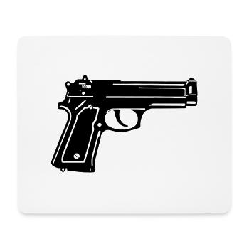 GUN - Mouse Pad (horizontal) - white - Front