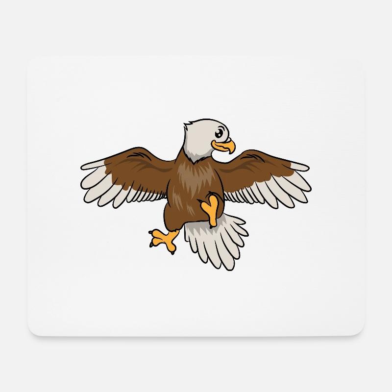 Eagle Kids by The Manzanita's - Mouse Pad (horizontal) - white