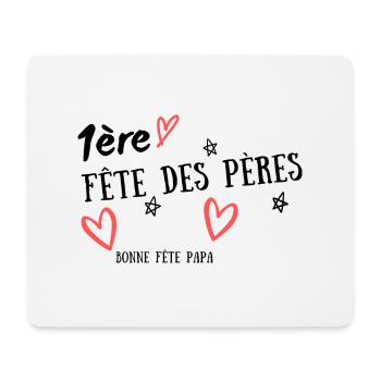1er fête des pères bonne fête papa - Tapis de souris (format paysage) - blanc - Devant