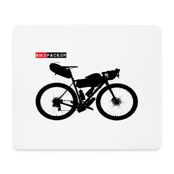 BikePacker - Mousepad (Querformat) - Weiß - Vorne